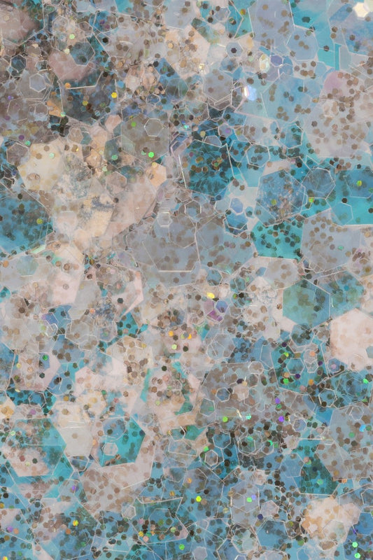 Loser Glitter Blau/Gold