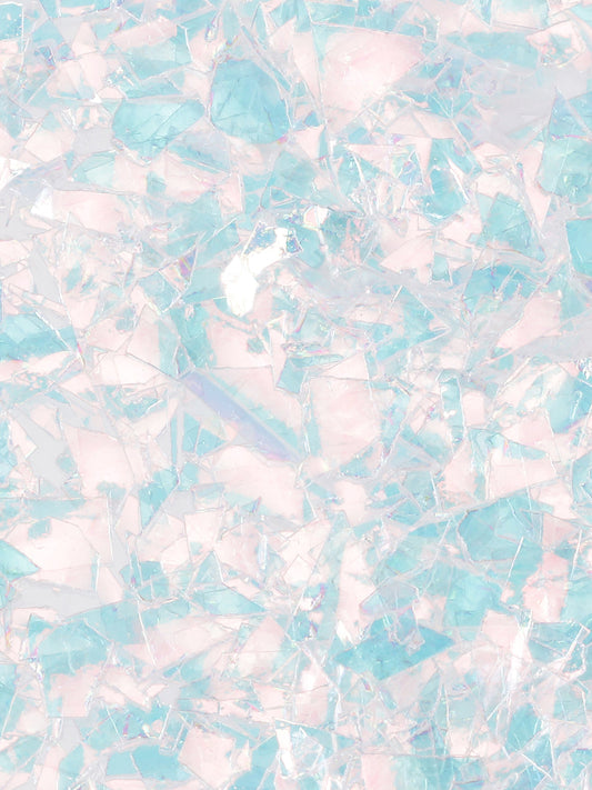 Glas flake Blue Glitter