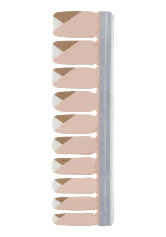 Nail Strip Pink/Brown/White