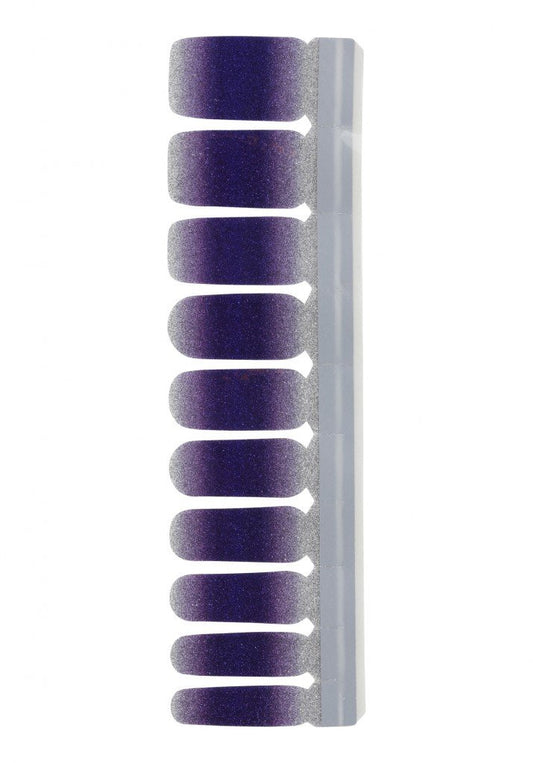 Nail Strip Glitter White/Purple