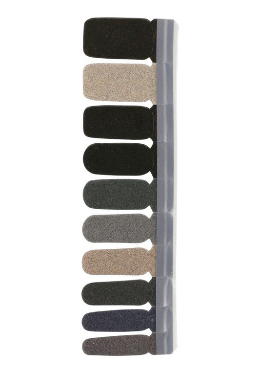 Nail Strip Glitter Dark Green/Nude/Grey