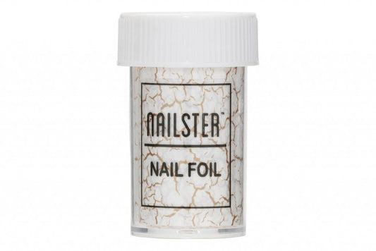 Nailster Nagelfolie Weiß/Gold